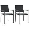 vidaXL 5 Piece Garden Dining Set Poly Rattan and Steel