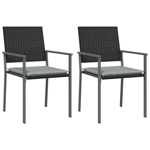 vidaXL 5 Piece Garden Dining Set Poly Rattan and Steel