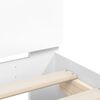 vidaXL Bed Frame without Mattress White 135x190 cm Double