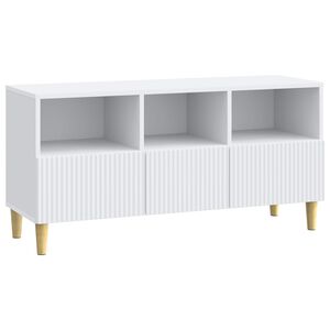 vidaXL TV Cabinet with Drawer White 102 x 34.5 x 50 cm Engineered Wood