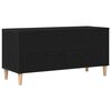 vidaXL Record Cabinet Black Oak 100 x 38 x 48 cm Engineered Wood