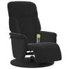 vidaXL Massage Recliner Chair with Footrest Black Velvet