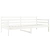 vidaXL Day Bed without Mattress White 90x190cm Solid Wood Pine