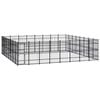 vidaXL Outdoor Dog Kennel Steel 58,98 m&sup2;