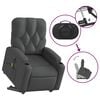 vidaXL Electric Stand up Massage Recliner Chair Dark Grey Fabric