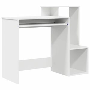 vidaXL Desk White 106 x 41 x 88.5 cm Engineered Wood