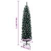 vidaXL Artificial Slim Christmas Tree 150 LEDs 150 cm