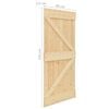 vidaXL Sliding Door with Hardware Set 90x210 cm Solid Pine Wood