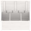 vidaXL Garden Box White 101x50.5x46.5 cm Solid Wood Pine