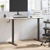 vidaXL Standing Desk Frame Black (94-135)x60x(70-114) cm Steel