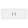 vidaXL Wall Mounted TV Cabinet White 100x34.5x40 cm