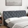 vidaXL Headboard Cushion Dark Grey 152 cm Queen Velvet