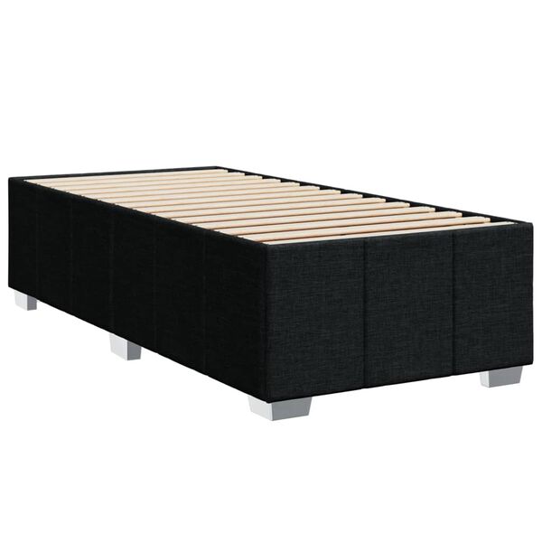 vidaXL Bed Frame without Mattress Black 90x190 cm Fabric