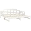 vidaXL Pull-out Day Bed without Mattress White 2x(90x190) cm