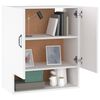 vidaXL Wall Cabinet White 60x31x70 cm Engineered Wood