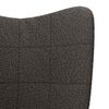 vidaXL Armchair Dark Grey 62 x 67 x 95.5 cm Sherpa Fabric