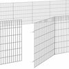 vidaXL Free Range Animal Enclosure 24-Panel 54x60 cm Galvanised Iron