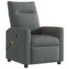 vidaXL Massage Recliner Chair Dark Grey Fabric