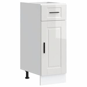 vidaXL Kitchen Base Cabinet&nbsp;Porto High Gloss White Engineered Wood
