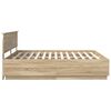 vidaXL Bed Frame Sonoma Oak 180 x 200 cm Engineered Wood