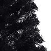 vidaXL Artificial Pre-lit Christmas Tree Black 240 cm PVC