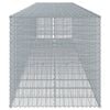 vidaXL Gabion Basket with Cover 750x100x100 cm Galvanised Iron