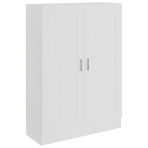 vidaXL Book Cabinet White 82,5x30,5x115 cm Engineered Wood