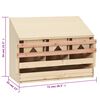 vidaXL Chicken Laying Nest 3 Compartments 72x33x54 cm Solid Pine Wood