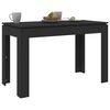 vidaXL Dining Table Black 120x60x76 cm Engineered Wood