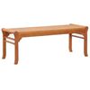 vidaXL 2-Seater Garden Bench 120 cm Solid Eucalyptus Wood