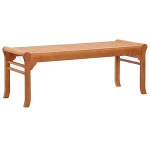 vidaXL 2-Seater Garden Bench 120 cm Solid Eucalyptus Wood