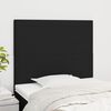 vidaXL Headboard Black 100x5x118/128 cm Fabric