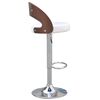 vidaXL Bar Stools 2 pcs with Bentwood Frame Artificial Leather