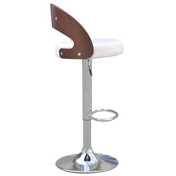 vidaXL Bar Stools 2 pcs with Bentwood Frame Artificial Leather