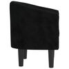vidaXL Tub Chair Black Velvet
