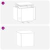 vidaXL Outdoor Storage Box Silver 55 x 50.5 x 50 cm Steel