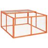 vidaXL Rabbit Hutch | Orange | Solid Firwood, Steel Wire | Medium | Durable