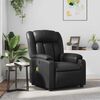vidaXL Massage Recliner Chair Black Faux Leather