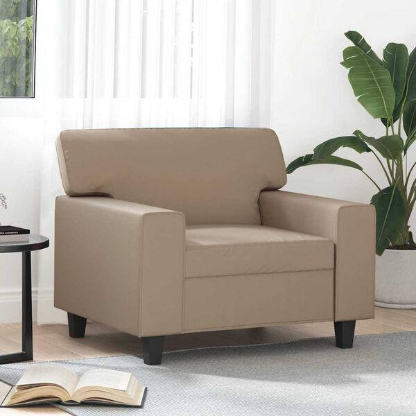 vidaXL Sofa Chair Cappuccino 60 cm Faux Leather
