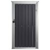 vidaXL Garden Tool Shed Anthracite 88x89x161 cm Galvanised Steel