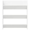 vidaXL Wall Shoe Cabinet White 80x18x90 cm Engineered Wood