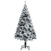 vidaXL Artificial Pre-lit Christmas Tree with Ball Set Green 150 cm PVC