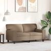 vidaXL 2-Seater Sofa Cappuccino 120 cm Faux Leather