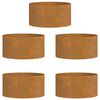 vidaXL Garden 5 pcs Brown 40 x 40 x 20 cm Corten steel