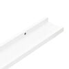vidaXL Wall Shelves 2 pcs White 100x9x3 cm