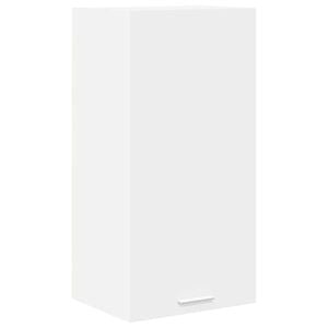 vidaXL Hanging Cabinet with Door White 40 x 31 x 80 cm Engineered Wood