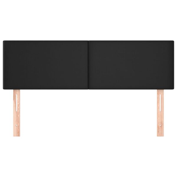 vidaXL Headboards 2 pcs Black 72 cm Faux Leather