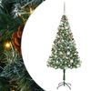 vidaXL Artificial Christmas Tree with Stand Green 180 cm PVC and Steel