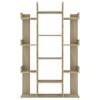 vidaXL Book Cabinet Sonoma Oak 86x25.5x140 cm Engineered Wood