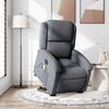 vidaXL Electric Stand up Massage Recliner Chair Dark Grey Velvet